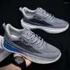 Casual Shoes Sports For Men Spring Autumn Anti-Slip Sneakers Round Toe Lace Up Comfort Thick Bottom Running Footwear