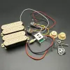 Gitarr 1 SET HH Två Humbucker Electric Guitar Wiring Harness HH Förspänd med pickup och 3way Switch 2T1V Pickup Guitar Parts Cream