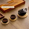 Bandejas de chá bandeja de teaware doméstico de pides chineses chineses acessórios duráveis e ecologicamente corretos de copo universal isolado 1 pcs