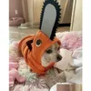 Plush Dolls P Chainsaw Man Pochita Pets Cosplay Costume For Cat Dog Pet Uniform Power Denji Cute Orange Outfits Clothes Drop Delivery Dhd2F