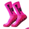 Chaussettes de sport Nouveaux hommes de football antidérapant Femmes Sport Sport Grip Football Drop Livrot Outdoor Athletic Acs otwm3