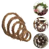 Fleurs décoratives 5pcs Couronne de Noël Garland Hoops Porte de rotin de rotin POGRAUX PRIPS FOURNIS