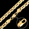 18k Stamped Real Yellow Gold Plated Flexible Figaro Necklace Chain Jewelry 20quot6 MM Gold Filled Jewelry2693003