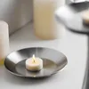 Titulares de vela 2mm 304 porte de aço inoxidável para um tapete de xícara de velas de pilar de 2 polegadas a 3 polegadas fora do diâmetro de 13,5 cm