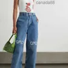 Designerinnen Frauen Mode Luxus loewewe Jeans Damen Jeans Faden ausgehöhlten Buchstaben Grafik Denim Hosen lässig Lange Gerade Denim Fashion Stift FXI5