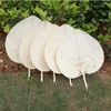 Dekoracyjne figurki w kształcie serca letnie ręcznie robione fani dekoracja domowego DIY sztuczny wentylator bambus tkany chłód banan