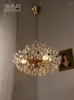 Figurine decorative Zf Dream Crystal Flower lampadario FRANCESS Pastorale American Retro Bedro Dining Room Light Luxur