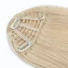 Human Hair Fringe Natural Hair 3 Clip pony 20g 100% HUSH HAAR HAAR BANGS Clip in Human Hair Extension 240415