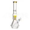 15,9 polegadas Borossilicate Hookah Pipes Bongs de vidro para fumar Pyrex Glass Smoking Water Pipe com tigela de 14 mm