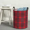 Borse per lavanderia in pelle Royal Stewart Tartan Basket sporco Organizzatore per la casa impermeabile Abbigliamento per bambini