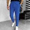 Koreanische Herren Frühling Herbst Fashion Business Casual Long Hosen Männliche elastische gerade formale Hosen und große Größe 240412