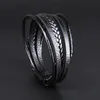 Other Bracelets Delysia King Trendy Leather Braided Bracelet Alloy Magnetic Clasp Bracelets for MenL240415