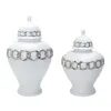Storage Bottles Ceramic Vase Organizer Display Table Centerpieces Tea Jar Porcelain Ginger Temple For Desk Home Party Livingroom