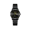 Fashionable women's watch, stainless steel strip, women's watch, popular quartz watch, non mechanical watch, waterproof and luminous dual calendar