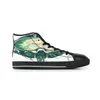 Scarpe doganali di design fai da te per gli allenatori di uomini da donna da uomo sportivo sneaker green green scarpa personalizzata 23