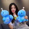 Animali di peluche imbottiti 32 cm kawaii luminoso dinosauro a led giocattoli luminosi cuscino luminoso cuscino luminoso morbido animali da bambola ripieni di bambole regali per bambini l47