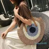 Shoulder Bags Straw Woven Women Summer Holiday Beach Bag Rattan Handmade Travel Big Totes Large Capacity Underarm