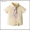 Kläder sätter biobella barn pojke sommardräkt barn födelsedagshow cosplay fjäderkläder slips båge thirt bältes dräkter dräkter