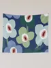 Tapestries Iconic Retro Scandinavian Floral Pattern In Blue And Green Tapestry Decor Home