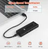 Kapsling 5 i 1 USB C HUB M.2 NVME NGFF SSD -kapsling NVME Case Box SD TF Card Reader Type C Hub Dock för MacBook Pro Air USB C Splitter