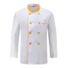 Chef Uniform Jacket Custom Embroidery Print Cooking Clothes Kitchen Shirt Service el Fast Food Pot Cake Shop Coat 240412