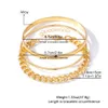 Jewelry Simple Metal Fashionable Multi-layer Snake Bone Fried Dough Twists Chain Suit Bracelet