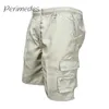 Short masculin Sports Multi Pocket 2024 Casual Loose Draw String Summer Trunks Jogging Color Color Fashion Ropa Hombre