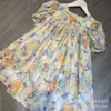 Meisje Casual Flower Dress Simple Frisse Wind Mooie vreemde stijl Pastorale bubbelhoes prinses rok