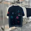 Erkek Kadın Nakış Tasarımcıları Gömlek Moda Erkekler Sabit Tişörtler Adam Giyim Sokak Tasarımcı Şortlu Kılıf Giysileri Tshirts Avrupa Boyutu S-XL