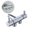 Bathroom Sink Faucets Diverter Valve 3 Way Water Separator Shower Angle Faucet Tee Connector Double Switch Tap T-Adapter