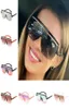 Femmes européennes Lunettes de soleil Gradient SIAMISE LENS SUN VERRES SUMPRESS