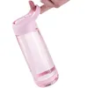 На открытом воздухе бутылка с водой со соломенными спортивными бутылками утечка экологически чистая детская школа с крышкой по пешеходным походам Пластик BPA бесплатно 240415