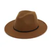 Moda vintage senhoras lã feltro mens fedora trilby chapéu simplesmente corda trançada corda decorada panamá plana jazz jazz formal hats3955104