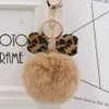 Tornari Cancioli di portata Rhinestone Pom Tornario Fluffy Fux Furx Pompoms Keyring for Girls Women Bags Borse Craft Craft Craft