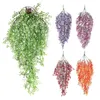 Fleurs décoratives 80 cm suspendues plantes artificielles vignes en plastique feuille de jardin décor de jardin extérieur plante garland garland wering fête mur