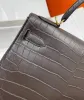 Sacchetto designer marchio borsetta borsetta da 25 cm per spalla masse sacca a tracolla coccodrillo a mano in linea di cera di qualità completamente cucitura arancione blu arancione arancione arancione prezzo all'ingrosso