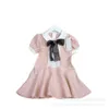 Girl's Casual Children's Spring Summer Style Korte mouw Kleine geurige bowknot temperamentjurk schattig prinses