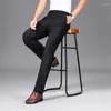 Pantalon masculin extensible massif noir smart occasionnel du bureau de pantalon rapide