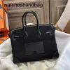 Women Designer Bag Genuine Leather 7A Handswen Brand Handbag black button5TXH