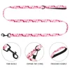 Dog Collars Pet Harness Leash Set Training Walking Leads For Small Cats Dogs Floral Print Collar Adjust Leashes
