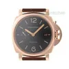 Designer Wristbatch Luxury Wristwatch Luxury Watch Automatisk klocka på Sales Penerei Luminor på grund av PAM01041 K18 Rose Gold/Leather Automatic # D047YOKIDOJ4