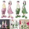 Decorative Figurines 2Pcs Resin Couple Ornament Figurine Living Room Love Statue Decoration