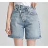 Kvinnors shorts Asymmetriska högmidse Kvinnor denim mode Wild Summer Lady