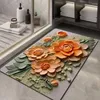 Tappeti 3d motoslitta tappeto bagno super assorbente moquette lavabile facile a tappeto diatomite cucina doccia poroconfusa