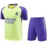 24/25 Real Madrids Soccer Tracksuit set Short Shorts à manches courtes Men Kid Football Chandal Futbol survivant 2024 2025 MADRIDES TRACHEM