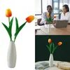Fleurs décoratives 5pc mini simulation de simulation fleurie décoration maison bouquet floral orange têtes artificielles