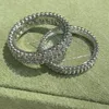 Anneaux de mariage de créateurs pour femmes High Qualiry Diamond Ring Ladies Exquise Engagement Ring Luxury Anniversaire Bijoux avec boîte avec boîte