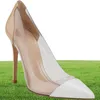 Gianvito Rossi Design Latest Fashion Women Stiletto High Heels Exclusive leather and PVC Pointed Toe Pumps dress shoes Lady Weddin9397659