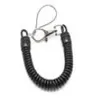 Plastique noir rétractable clés anneau de printemps Spring Spiral Stretch Chainchain pour hommes Femmes Clear Key Téléphone Anti Lost Keyrin5989028