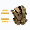 Backpacks 50L Tactical Backpack 4 in 1 Military Army Molle Backpack Sport Bag Waterproof Outdoor Hiking Camping Travel 3D Rucksack mochila